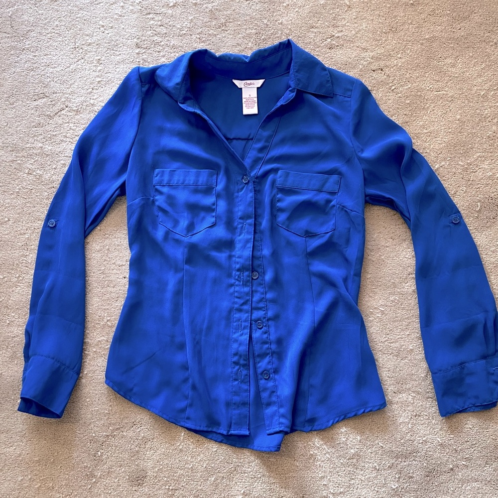 Candies women’s dress shirt, size small